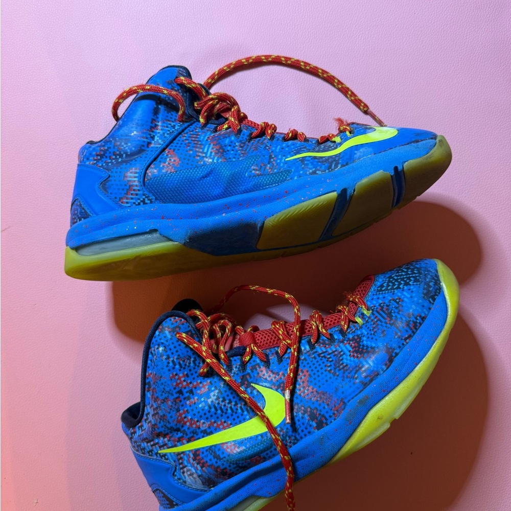 Nike Blue and Yellow Kids Sneakers - Picture 1 of 5